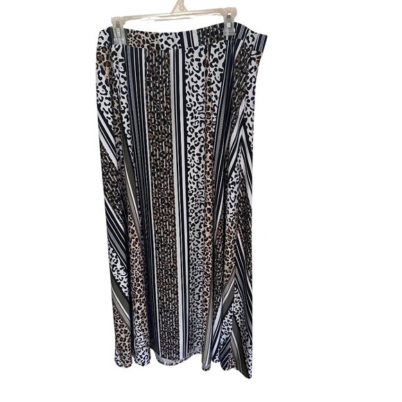 Cato Dresses & Skirts - Cato animal print brown black and white maxi skirt size XL